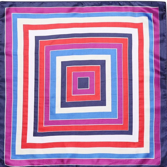 Stain Print Square Scarf - Picture 6 of 7